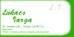 lukacs varga business card
